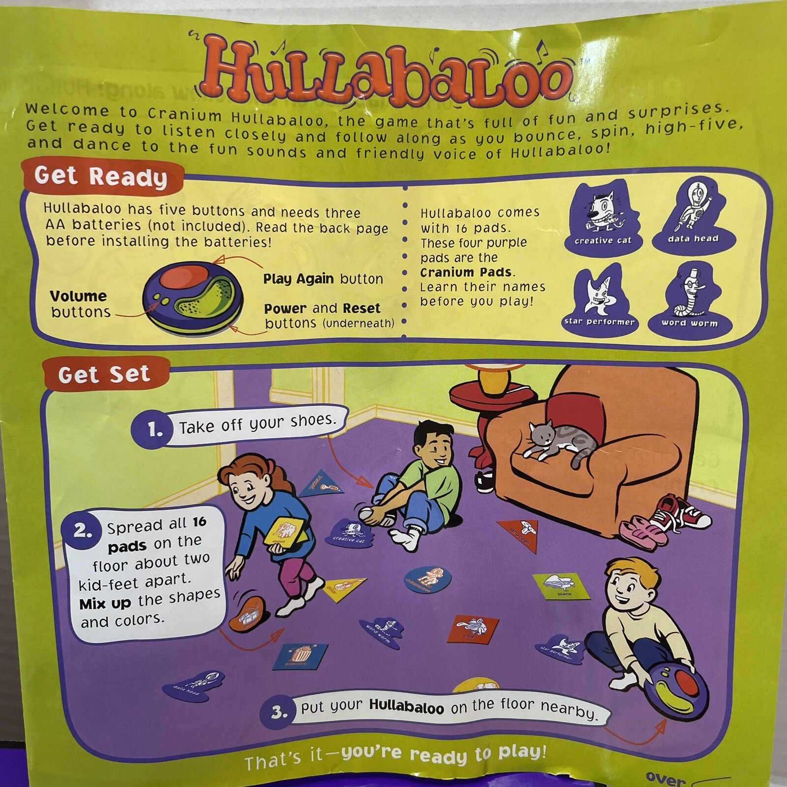 Cranium Hullabaloo Game 2004 Twists Turns Topsy Turvy Fun Active ...