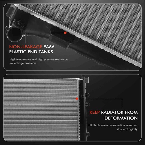 Engine Cooling Radiator for Fiat 500 500C Panda Ford Ka 0.9 1.3 1.4 51785398 New - Picture 7 of 9