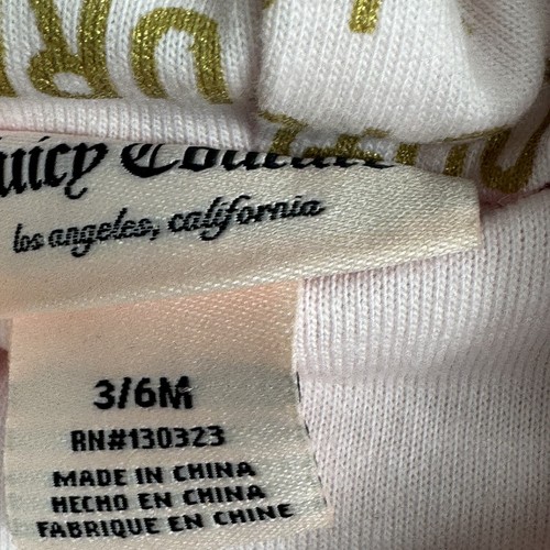 Juicy Couture Infant Snow Suit Bunting Light Pink Size 3-6 Months NWT Zip Up - Picture 10 of 14