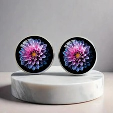 Vivid Flower Stud Earrings Women Ladies Girl Jewellery Birthday Gift Set Pack UK