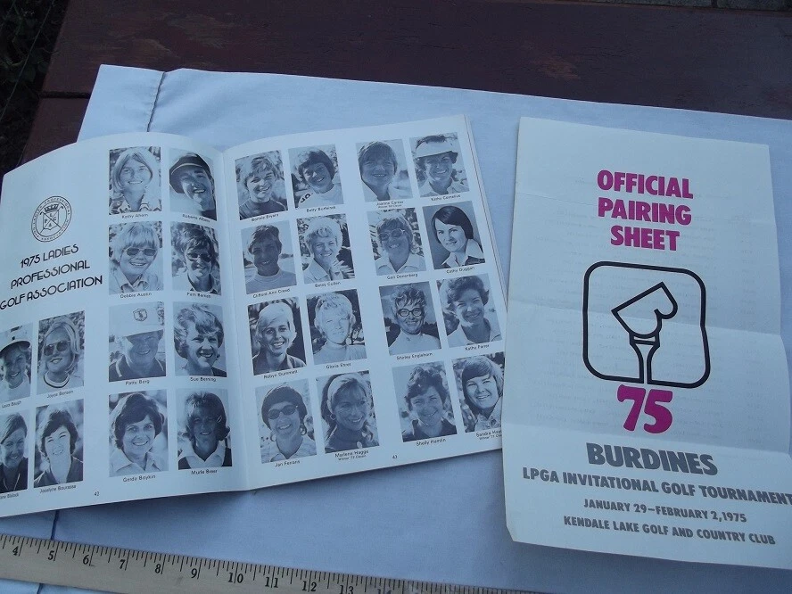Programa LPGA Mujer 1975 Golf Burdines Invitational Kendale Lakes CC Miami Fl Foto 3 de 4