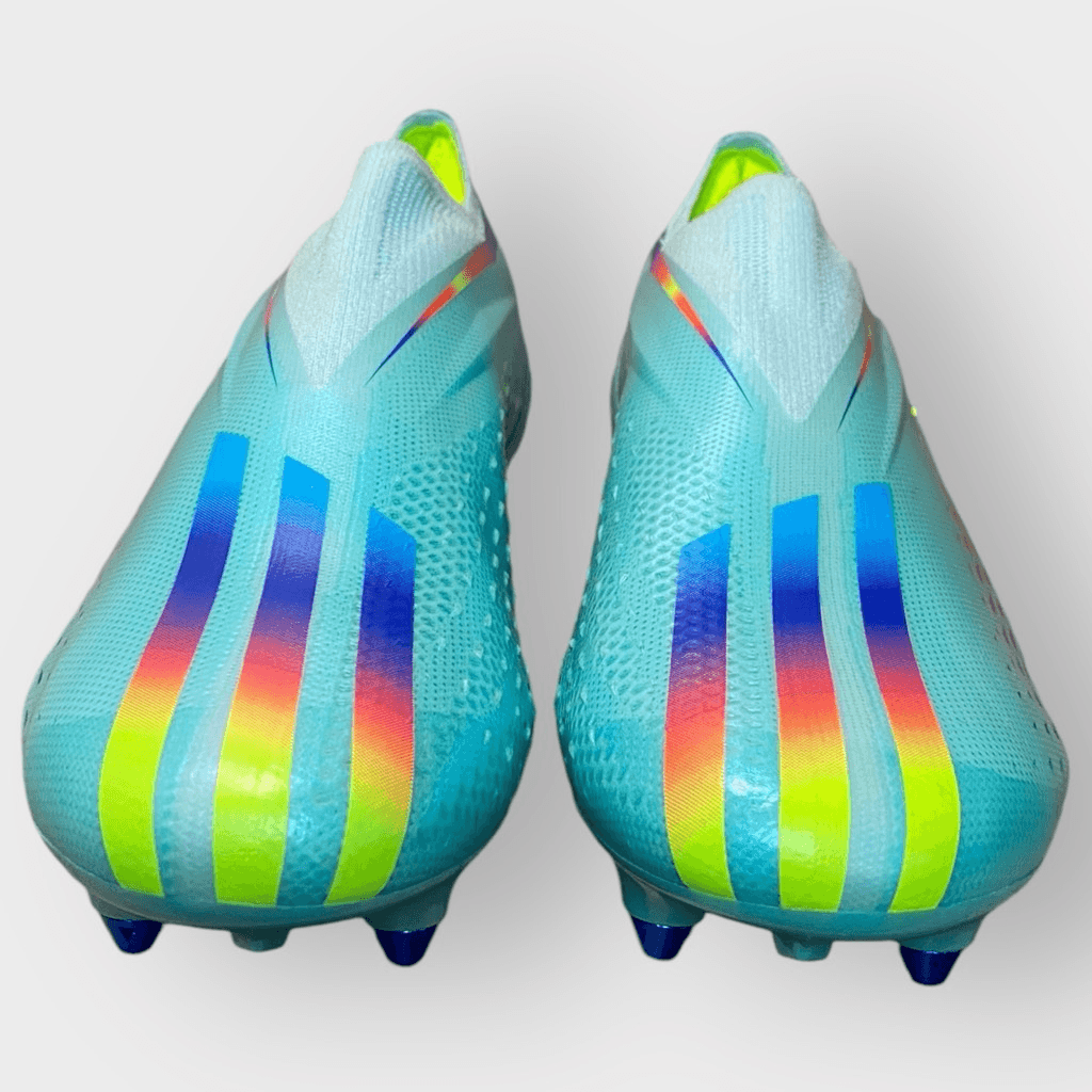 Adidas X Speed Portal + Elite SG Clear Aqua Soccer Cleats Adidas X Speed Portal + Elite SG Clear Aqua Soccer Cleats