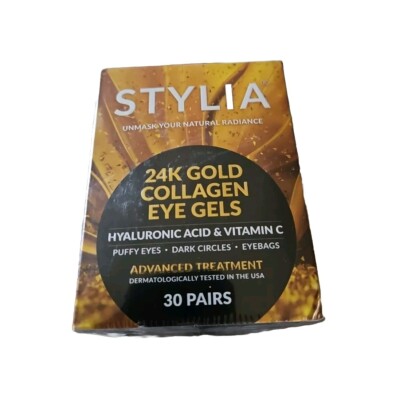 Stylia 24k Gold Collagen Eye Gels Hyaluronic Acid & Vitamin C Beauty Aid