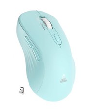 SM66 Green Dual Mode Silent Wireless Mouse Rechargeable 4800 DPI Laptop