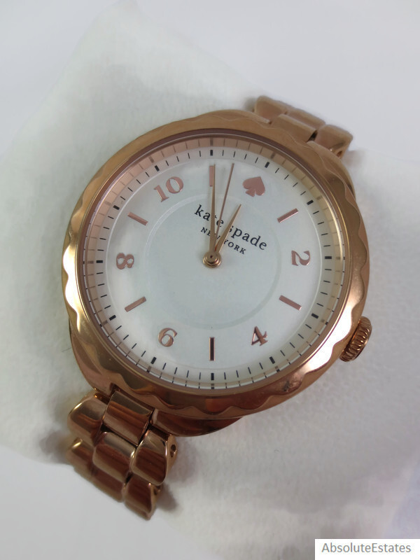 NEW Kate Spade New York Morningside Scallop Rose Gold Tone Watch
