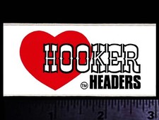 Hooker Headers - Original Vintage 1970s Racing Decalsticker - 3 Inch Size