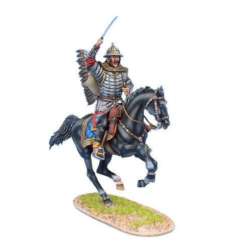 first legion tyw009 polish winged hussar attacking with sword