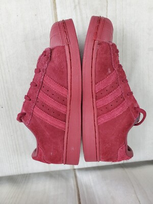 ADIDAS SUPERSTAR ORIGINALS SHELL TOE YOUTH 3 SUEDE SNEAKER SHOES BURGUNDY |  eBay