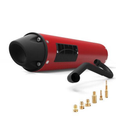 HMF Yamaha Raptor 660 Full Exhaust Red-Candy w/Bkout Euro + Jets (01-05)