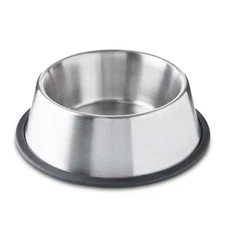 Vibrant Life Stainless Steel Jumbo Dog Bowl,Medium,67.63fl oz Pet Bowl,Anti-slip