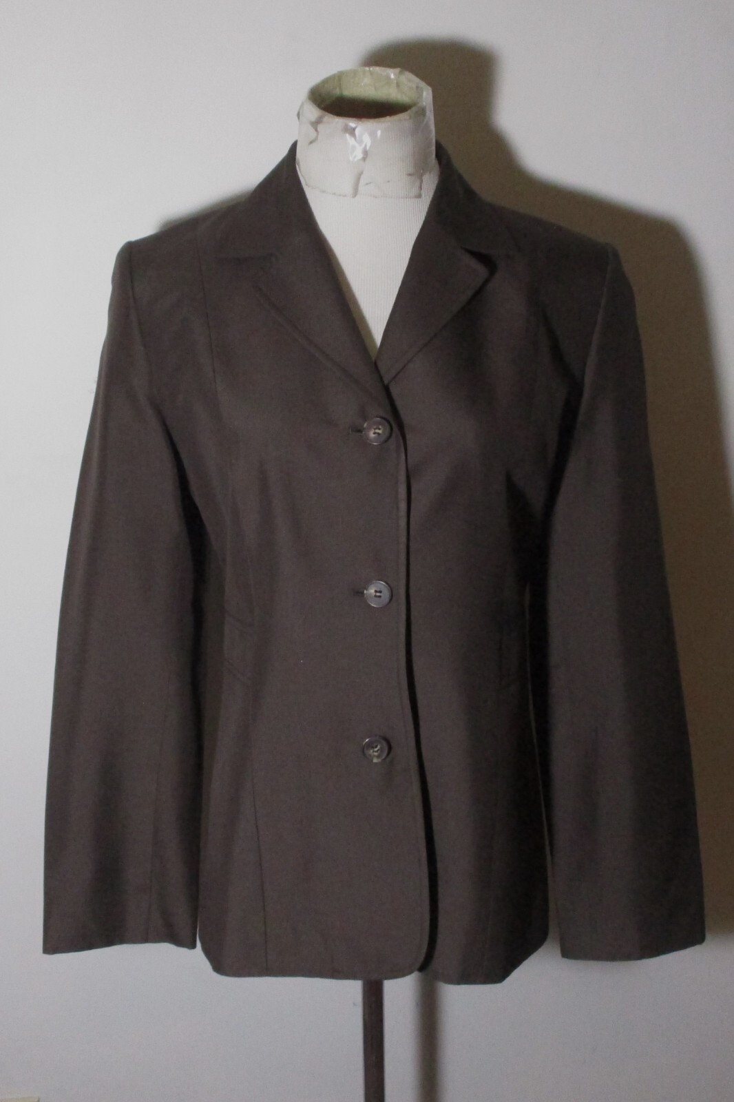 Silk LOFT Ann Taylor Brown 100% Silk Jacket Size 6