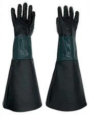 2pair Rubber Sandblaster Gloves for Abrasive Blasting Cabinet Safety Work Gloves