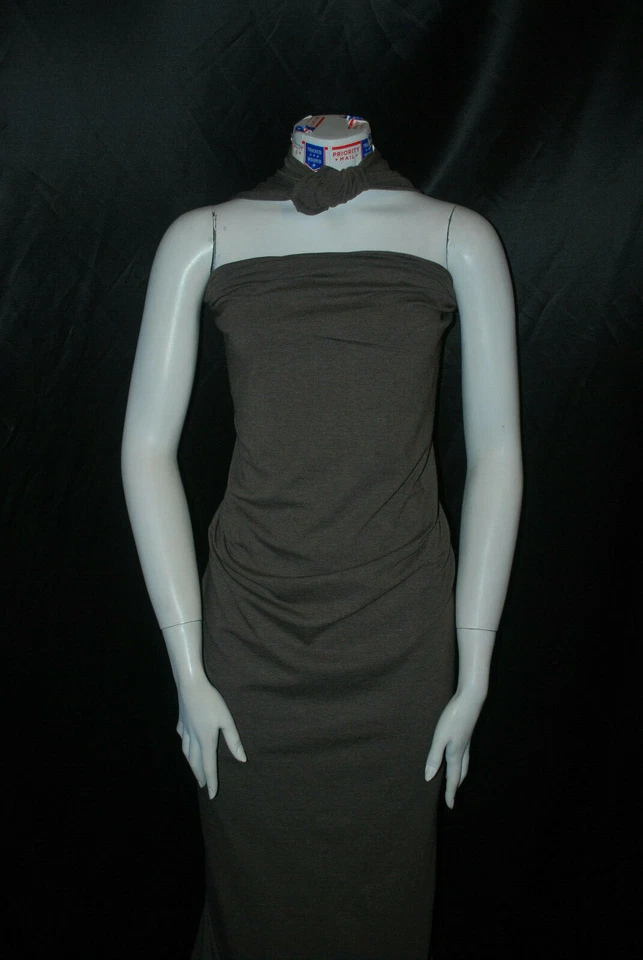 Jersey tejido de lycra de algodón de bambú 4 vías spandex 10 oz brezo L/YD por yarda Foto 2 de 4