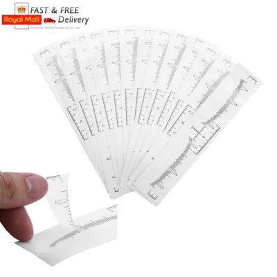 Microblading Sticky Ruler Disposable SPMU Eyebrow Tattoo Measure with Adhesive