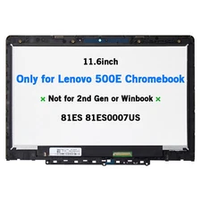 LCD Touch Screen Digitizer Assembly For Lenovo 500E Chromebook 5D10Q79736 81ES