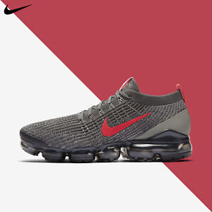 nike air vapormax flyknit 3 iron grey red