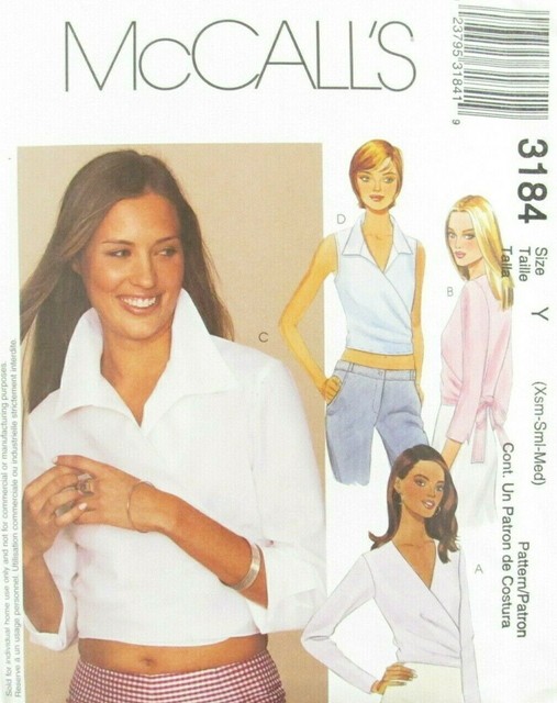 McCall's Misses Wrap Around Tops 