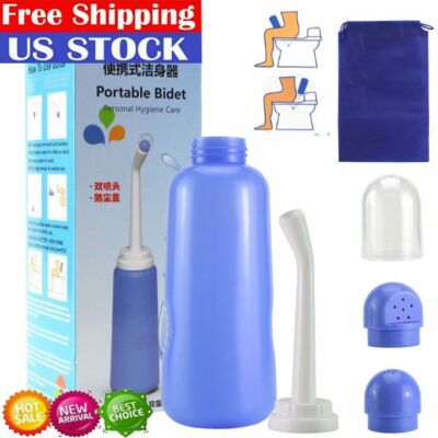 500ml Portable Bidet Sprayer Personal Cleaner Hygiene Wash Bottle Spray Washer
