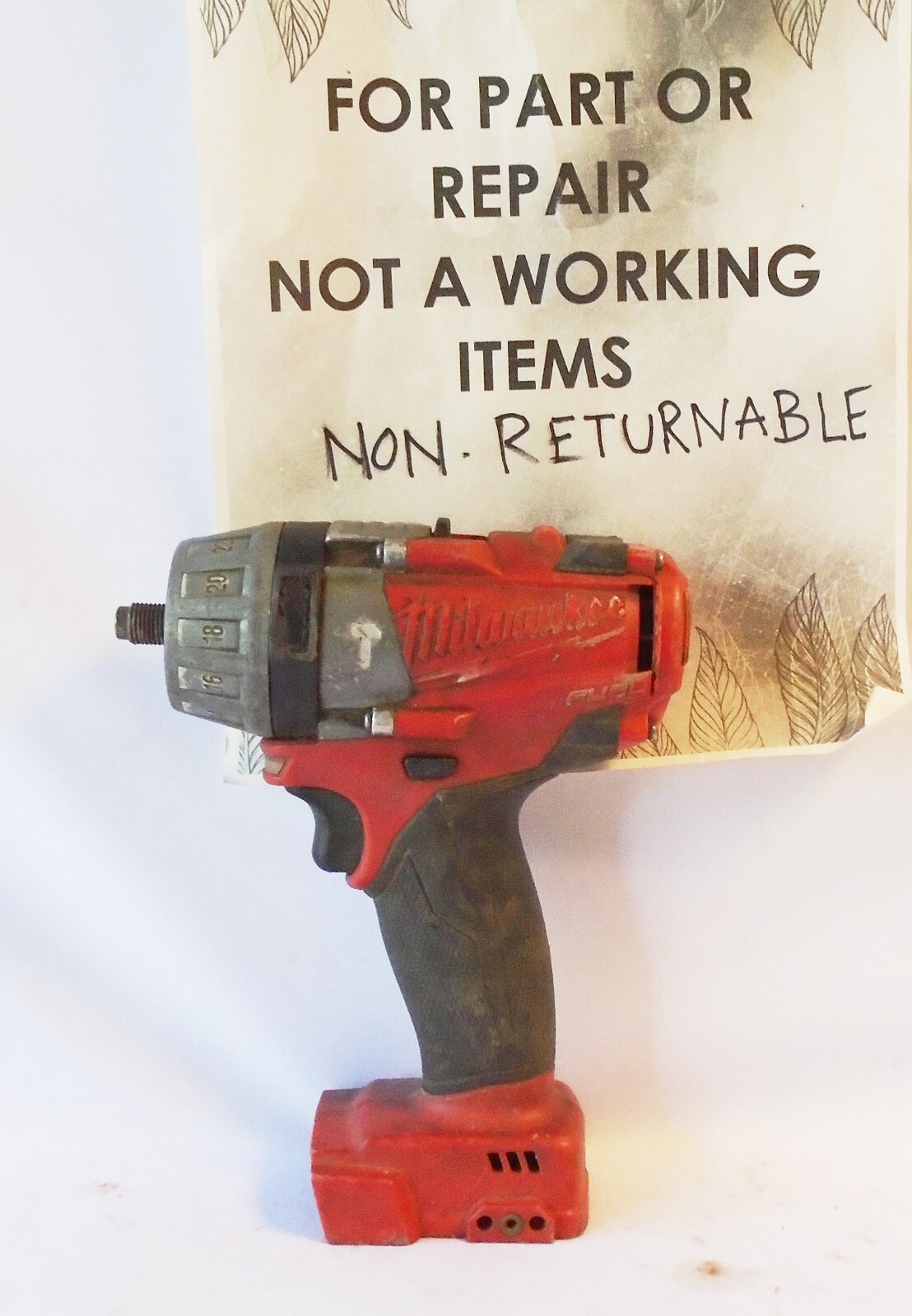 Milwaukee 260420 BROKEN M18 FUEL 1/2" Hammer Drill/Driver For PARTS