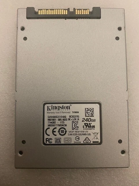 Unidad de estado sólido SSD interna Kingston 240 GB SATA 3 2,5" SUV400S37/240G Foto 2 de 3