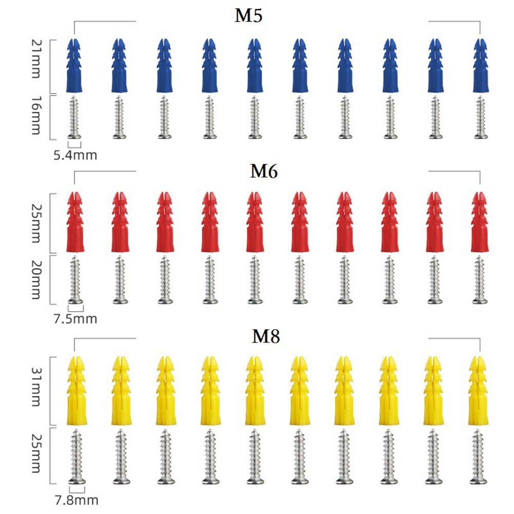 Plastic Screws Holding Power Self Tapping Screws Shelf Specification