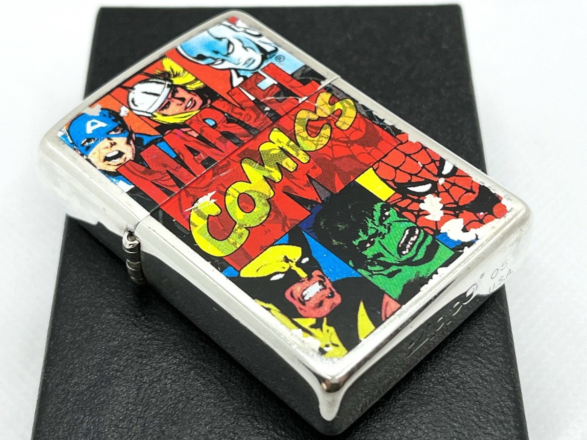 Auth ZIPPO 2005 Limited Edition Marvel COMICS Superheroes Spider