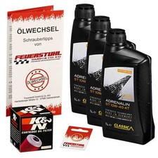 Honda VF 750 C (RC28) 85-87, Classic 10W40 olio + filtro olio K&N RACING, set olio motore
