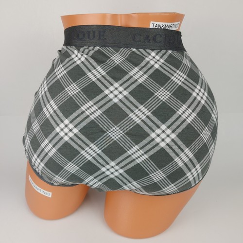NWT LANE BRYANT CACIQUE COTTON FULL BRIEF PANTIES 18/20 PLUS Gray White Plaid - Picture 4 of 6