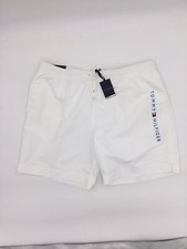 Tommy Hilfiger Regular Fit Swim Shorts Men, White, XXL/TTG/XXG