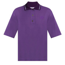 Loewe Womens Cashmere Cotton Oversized Polo S...