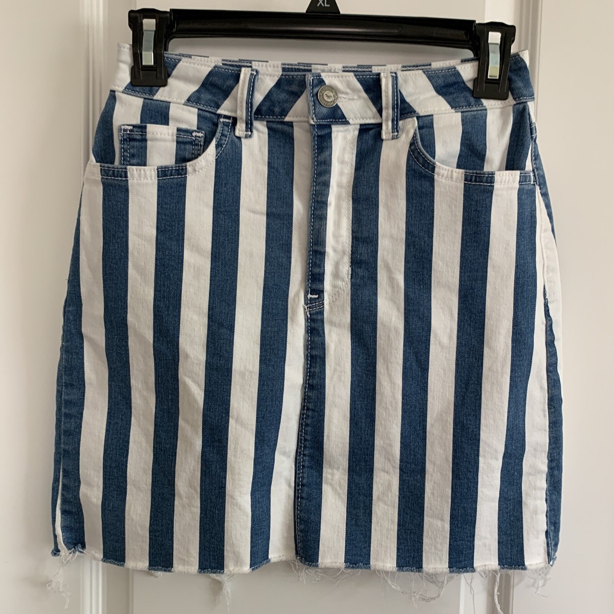 専用　8台② Hollister California Ultra High Rise Blue/White Striped Denim