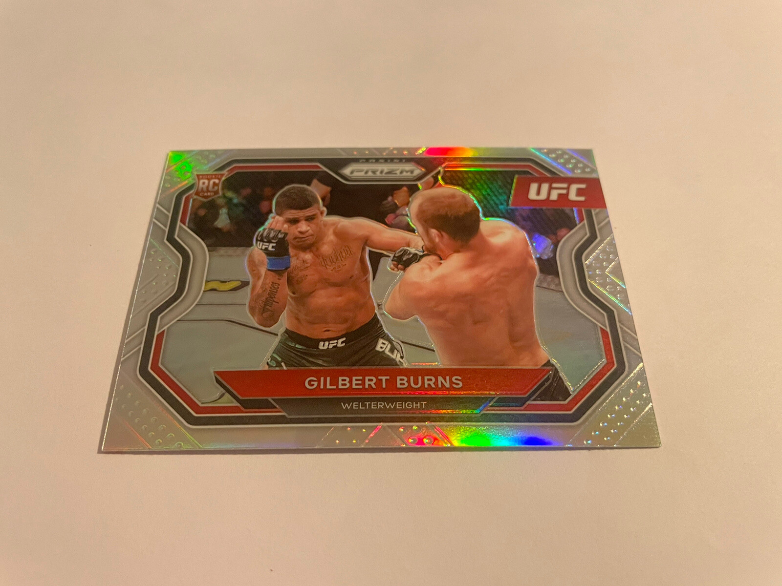 Free Ship 2021 Panini Prizm UFC Prizm Silver #178 Gilbert Burns