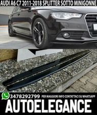 Klinge für Audi A6 4G C7 Splitter Unten Schweller Seitenteile Fensterbrett Sport
