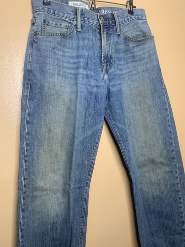 Gap Relaxed 1969 Men's Size 31x31 Jeans Light Blue Straight Leg - Picture 11 of 18