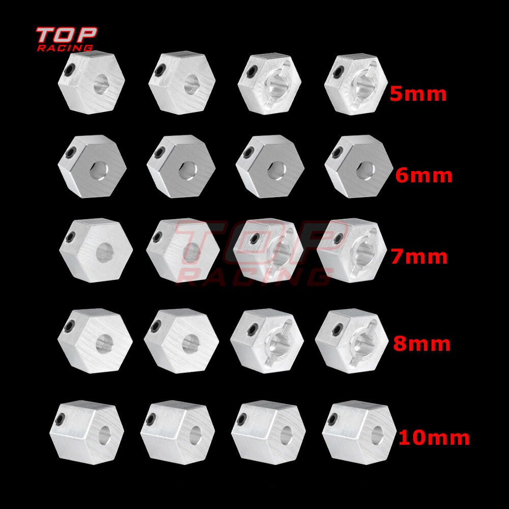 12mm Wheel Hex Hub 5/6/7/8/9/10mm Adapter For 1/10 1/12 Tamiya HSP Wltoys RC Car