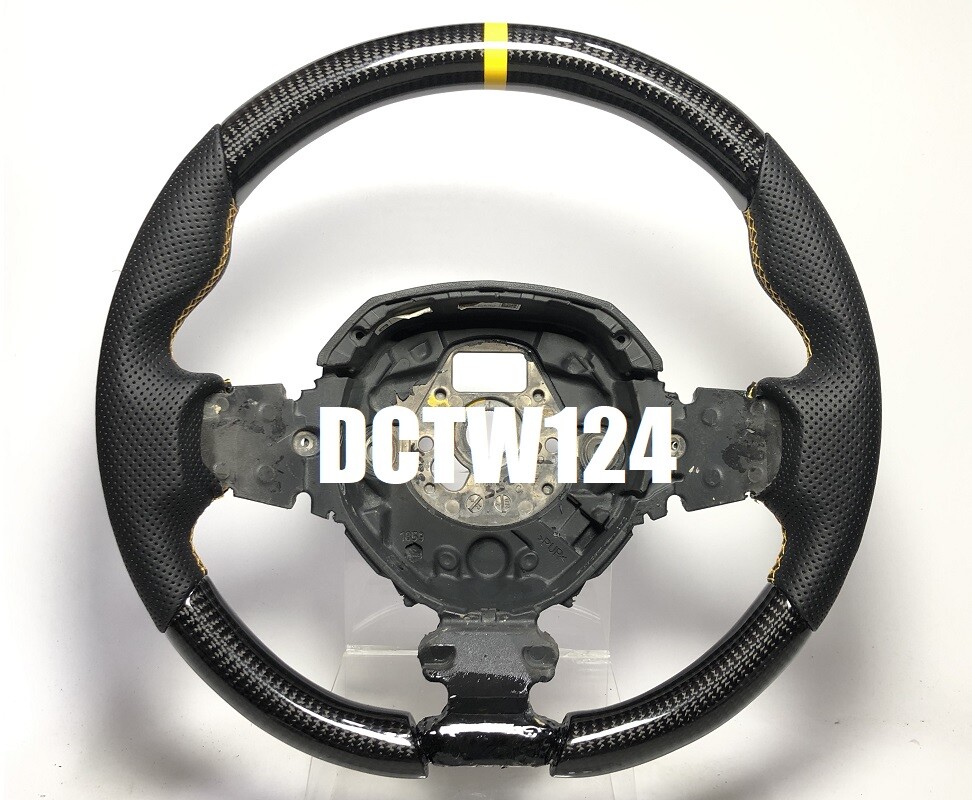 Carbon steering wheel OE Lamborghini Aventador SV LP700 Yellow ring stitching