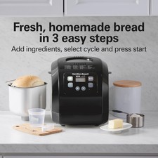 Hamilton Beach Bread Maker Machine (Black) (2...