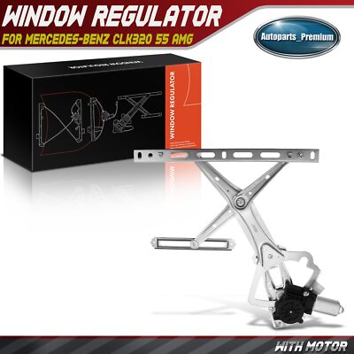 Power Window Regulator for Mercedes-Benz CLK320 55 AMG Front Left w/ Motor 6-pin