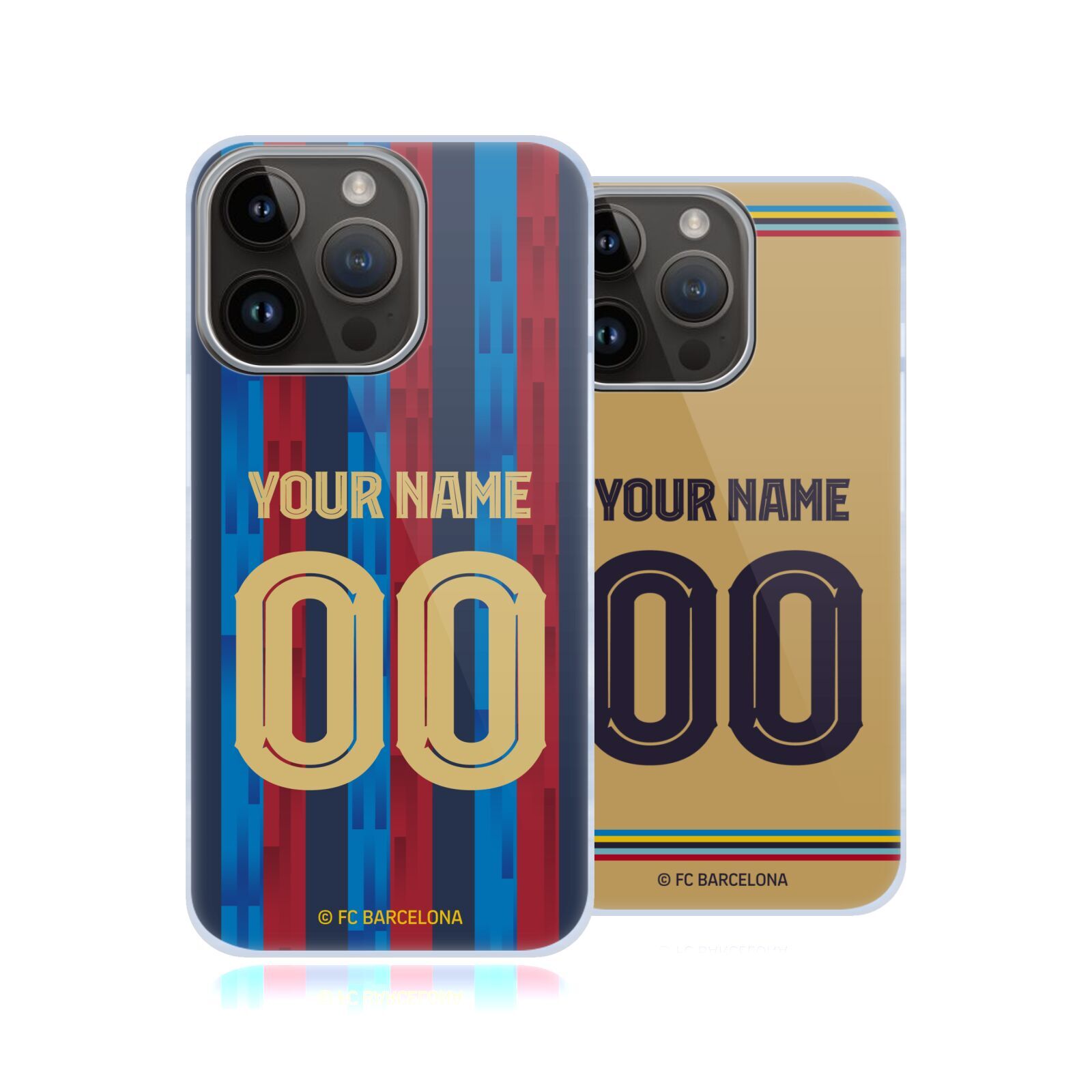 CUSTOM PERSONALIZED FC BARCELONA 2022/23 KIT BACK CASE FOR APPLE iPHONE PHONES