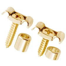 Musiclily Pro Gold Steel Vintage Butterfly Guitar String Trees Retainer Guides