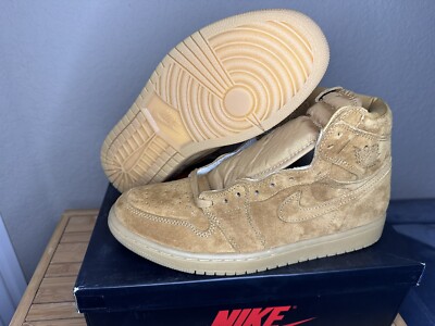Air Jordan 1 Retro Wheat Size 9 Men 555088-710 Brand New DS Damaged Box