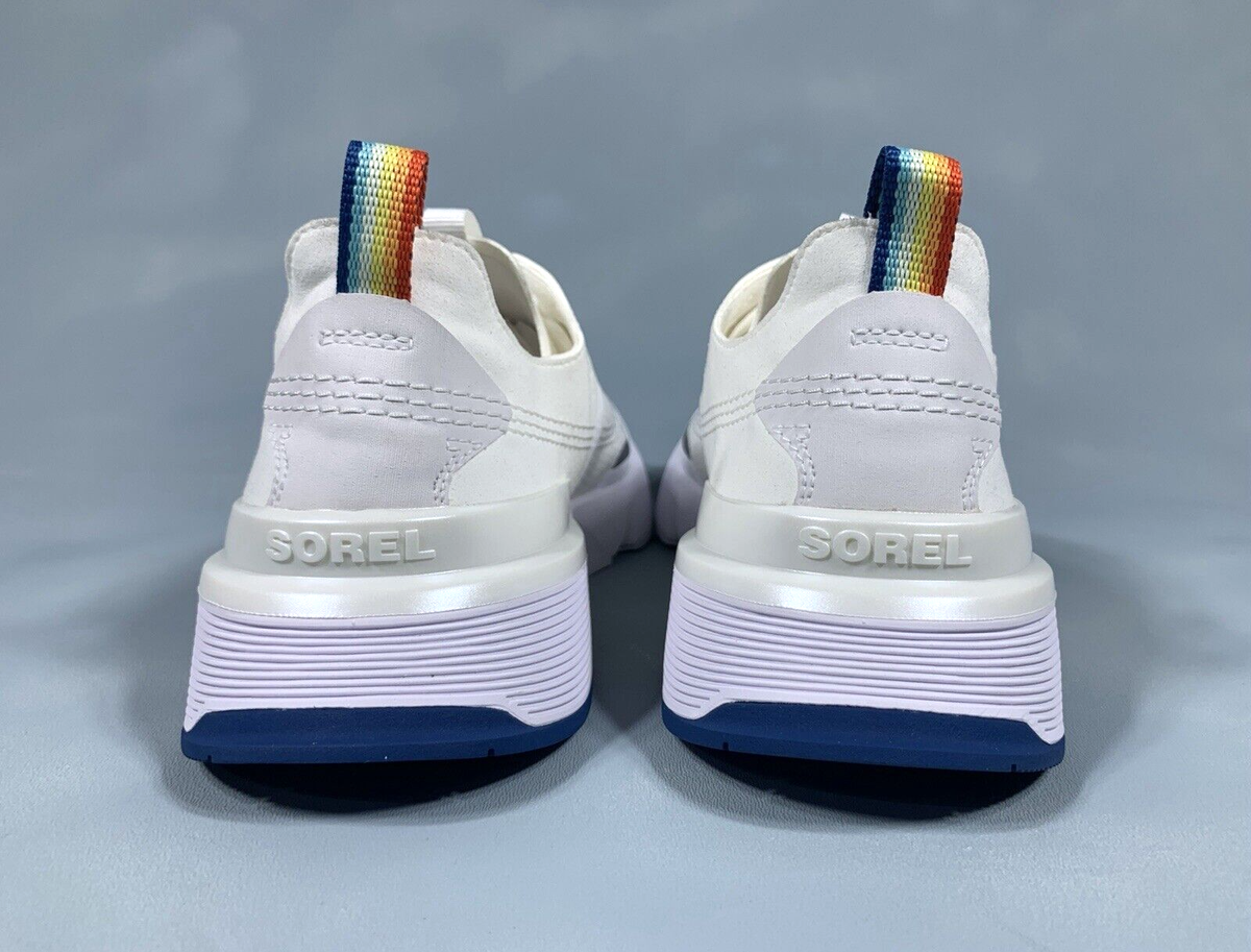 Sorel Kinetic Rush Ripstop Nylon Sneaker Shoe LM4603 Rainbow Pride White Men 8.5 Amazon.com | Sorel Men main image 3