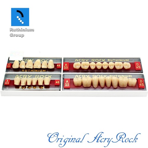 Acrylic Dental Lab Teeth Ruthinium Acryrock Teeth A3.5 Size 48 Full Mouth eBay