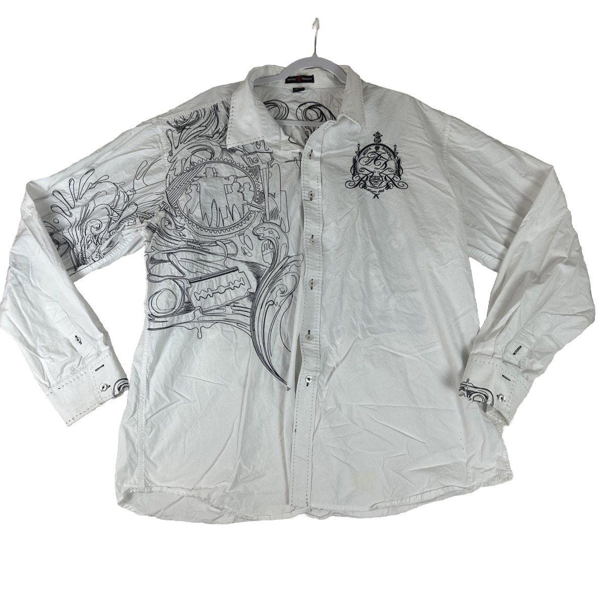 UNUSED × BY EMBROIDERY SHORTSLEEVE SHIRT UNUSED × BY EMBROIDERY SHORTSLEEVE SHIRT - メルカリ