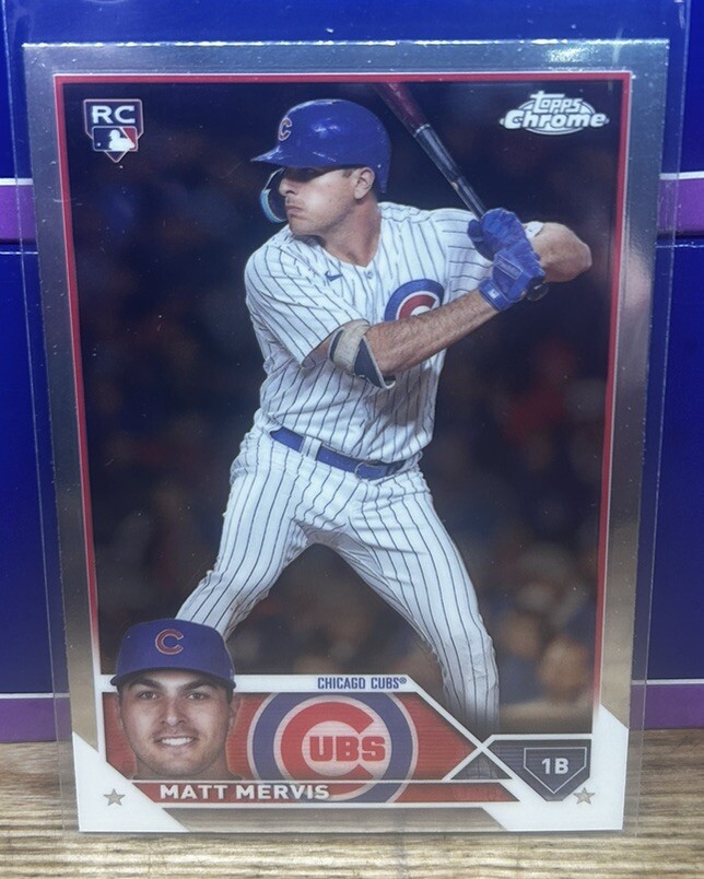 2023 Topps Chrome Update Matt Mervis #USC112 RC Rookie Chicago Cubs