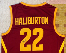 Tyrese Haliburton Signed Autograph Iowa State ISU Cyclones NCAA Jersey NBA USA