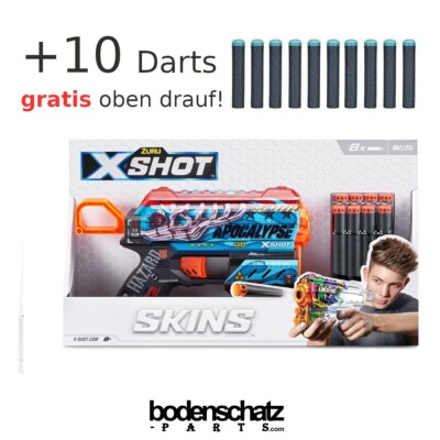 Dart Blaster X-SHOT Skins FLUX Apocalypse + 10 Darts gratis / FOAM