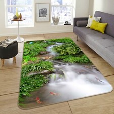 3D Goldfish Grass River NBC786 Game Rug Mat Elegant Photo Carpet Mat Fay 2023