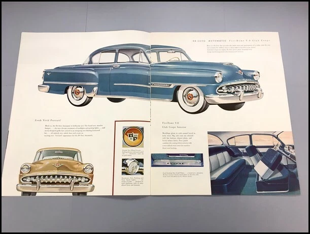 1954 DeSoto 20-page Vintage Car Sales Brochure Catalog - Powermaster Firedome - Imagem 4 de 4