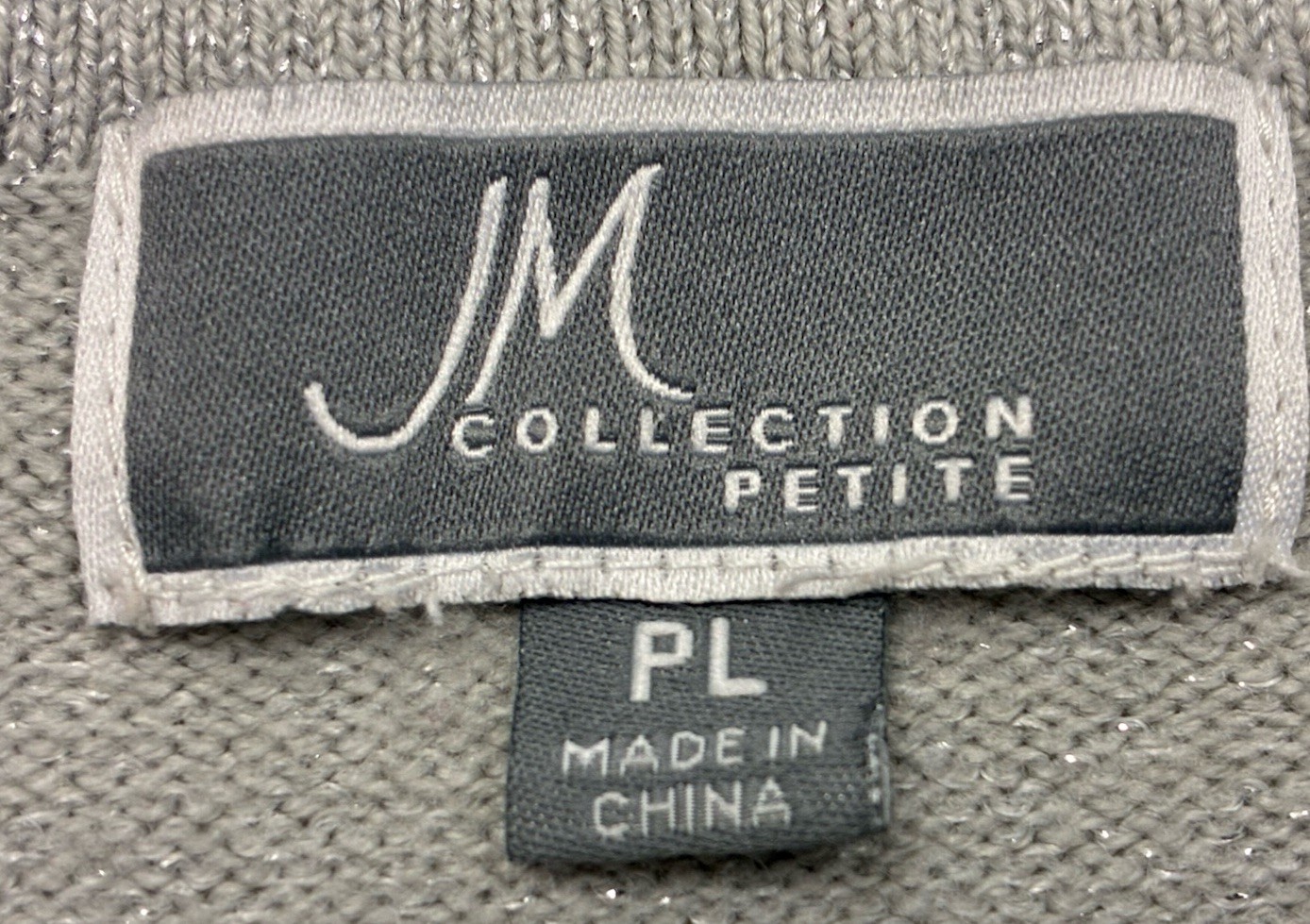 Jm Collection Petite Button-Cuff Silver Glitter S… - image 4